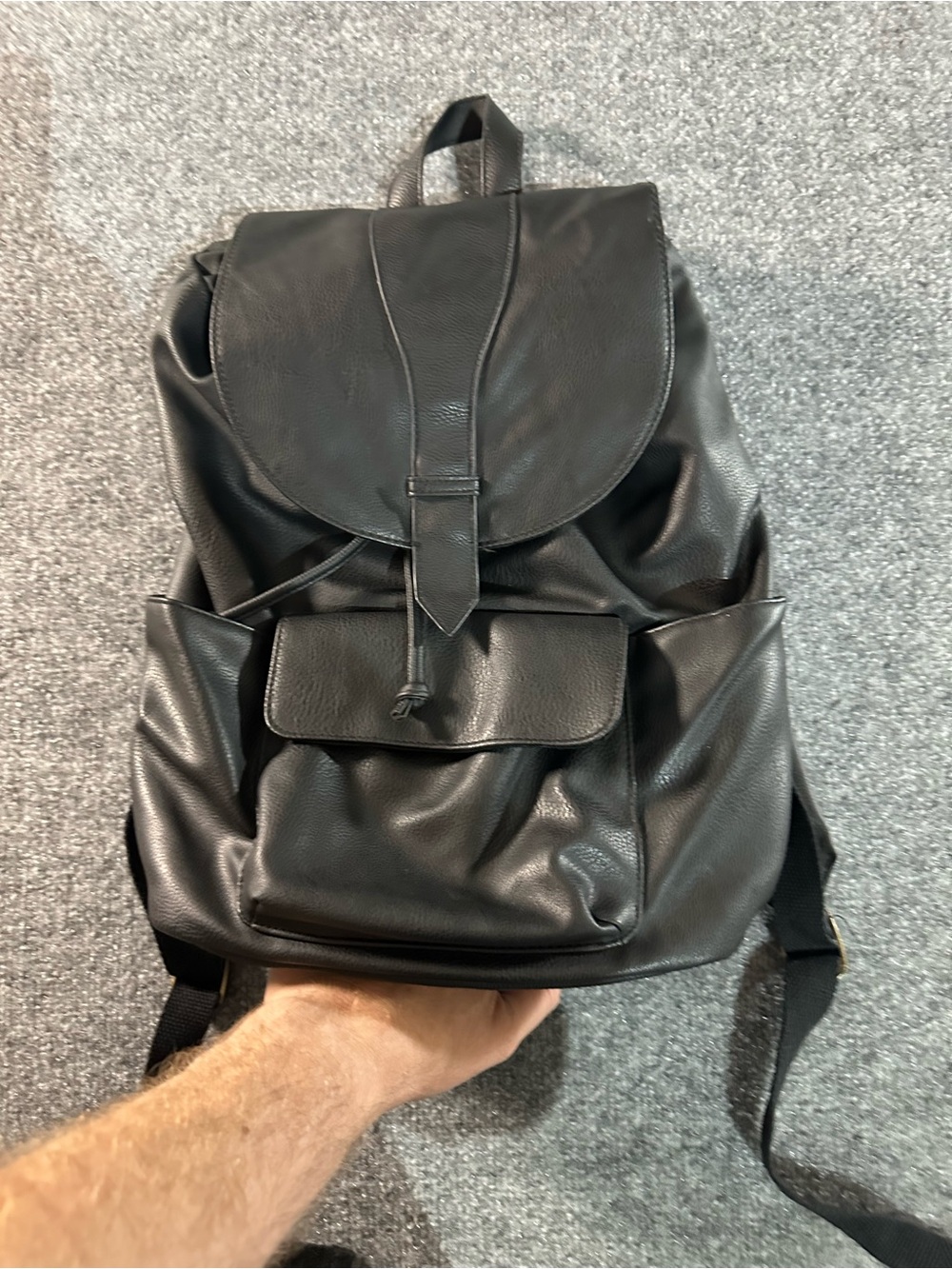 Universal Thread Goods Faux Leather Backpack - Sleek Everyday Bag